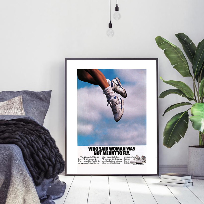 Waterproof Spray Shoe - Fashion Trends Basketball Sneakers Vintage Poster