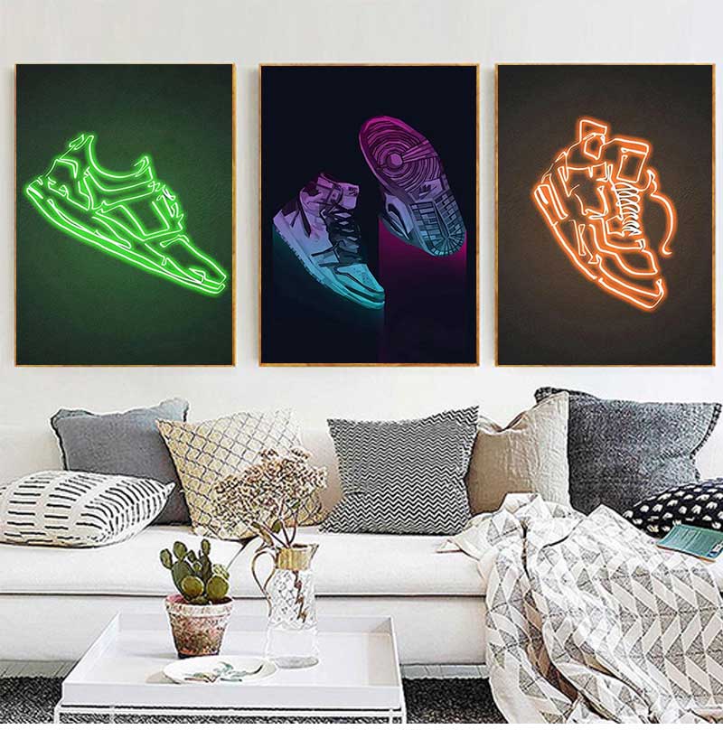 Waterproof Spray Shoe - Fashion Graffiti Sneakers Wall Art Poster
